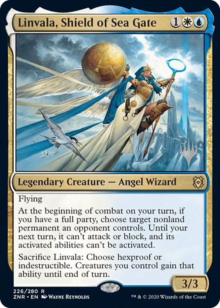 0226 Linvala, Shield of Sea Gate R Promo Pack: Zendikar Rising