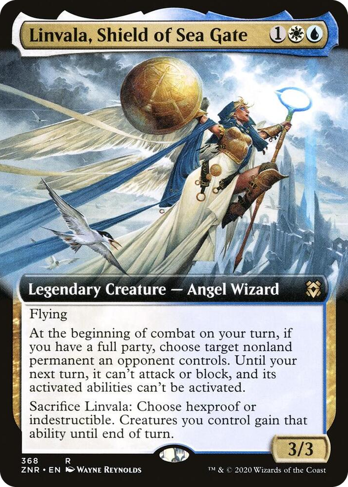 0368 Linvala, Shield of Sea Gate (Extended Art) R Zendikar Rising
