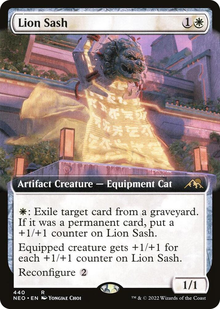 0440 Lion Sash (Extended Art) R Kamigawa: Neon Dynasty