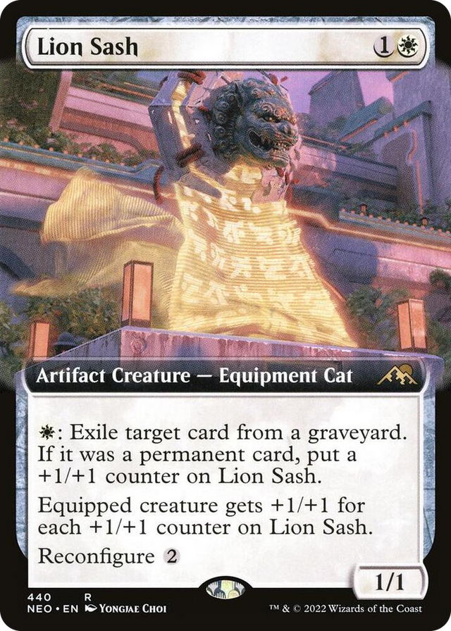 0440 Lion Sash (Extended Art) R Kamigawa: Neon Dynasty