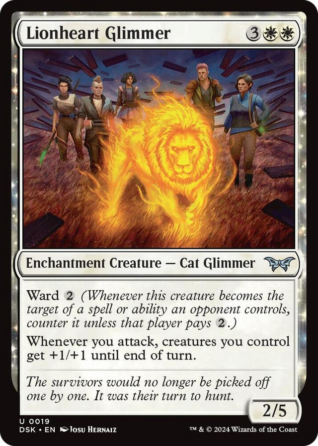 0019 Lionheart Glimmer U Duskmourn: House of Horror