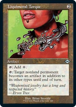 0428 Liquimetal Torque (Retro Frame) (Foil Etched) U Modern Horizons 2