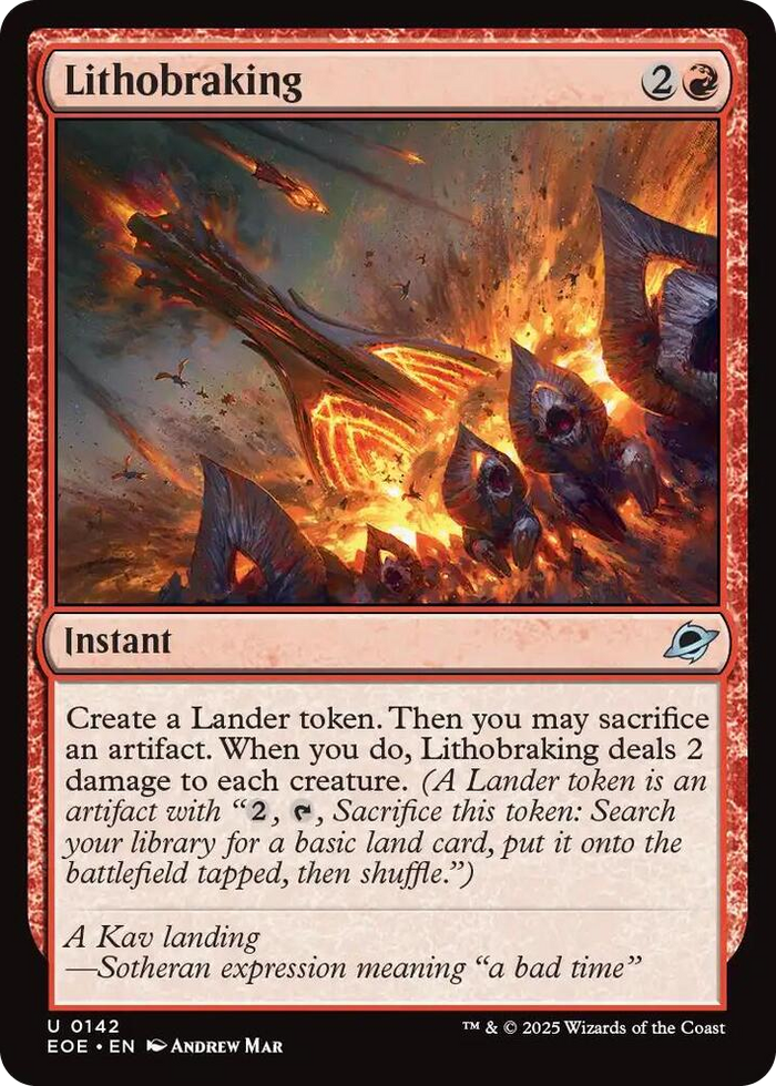 Lithobraking #142 U - Edge of Eternities Pokemon card