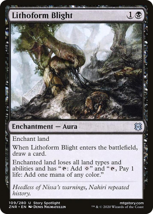 0109 Lithoform Blight U Zendikar Rising