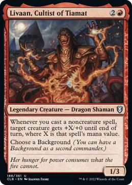 0188 Livaan, Cultist of Tiamat U Commander Legends: Battle for Baldur's Gate