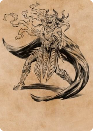 0055 Livaan, Cultist of Tiamat Art Card S Art Series: Commander Legends: Battle for Baldur's Gate