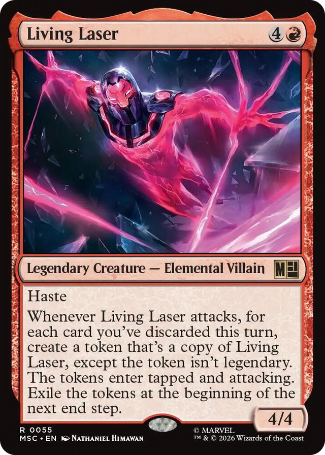 0055 Living Laser R Commander: Marvel Super Heroes
