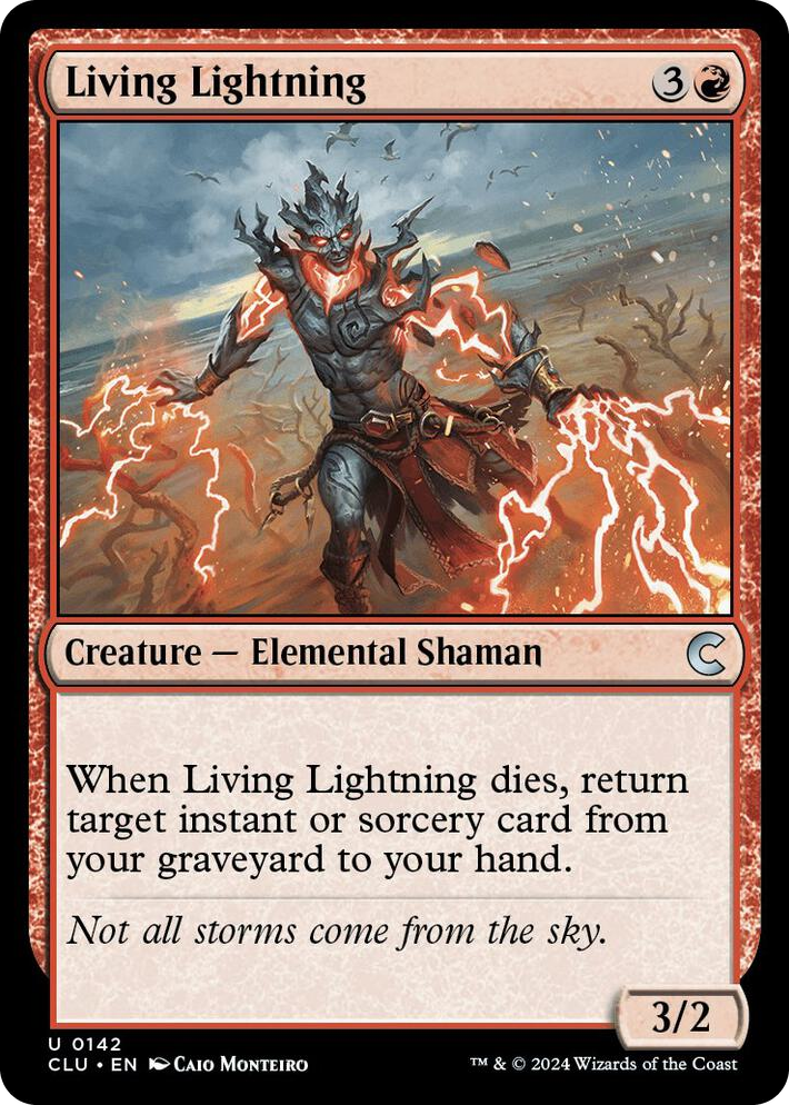 0142 Living Lightning U Ravnica: Clue Edition