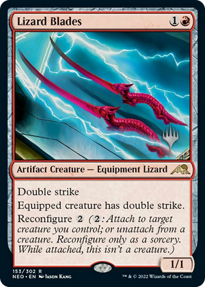 0153 Lizard Blades R Promo Pack: Kamigawa: Neon Dynasty