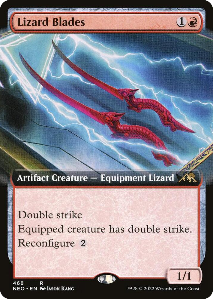 0468 Lizard Blades (Extended Art) R Kamigawa: Neon Dynasty