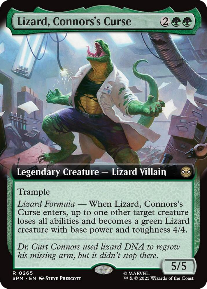 0265 Lizard, Connors's Curse (Extended Art) R Marvel's Spider-Man