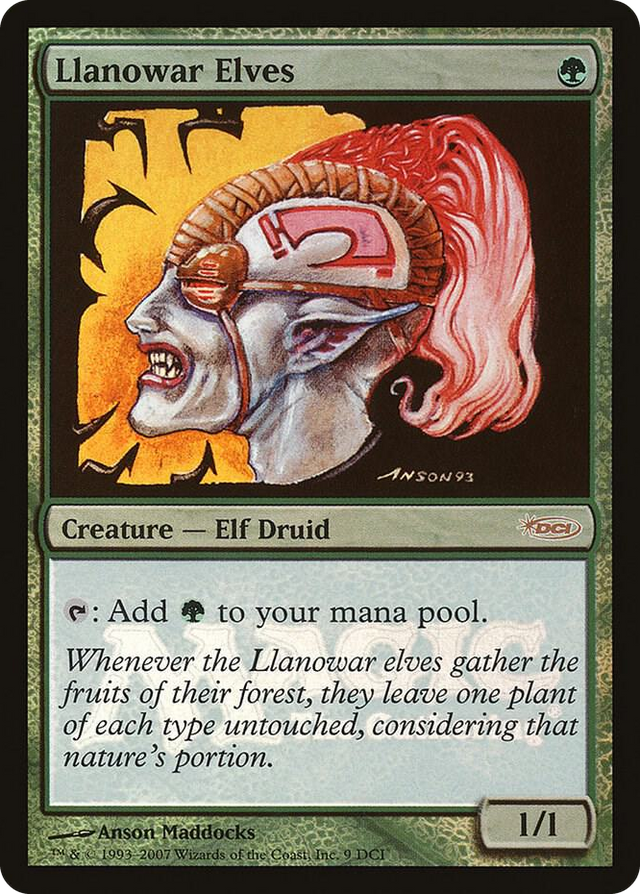 0009 Llanowar Elves P WPN & Gateway Promos