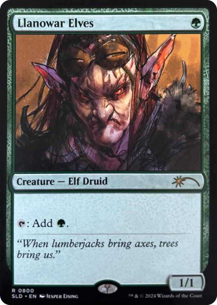 Llanowar Elves (0800) #800 R - Secret Lair Drop Series Pokemon card