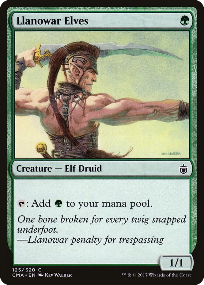 Llanowar Elves #125 C - Commander Anthology Pokemon card