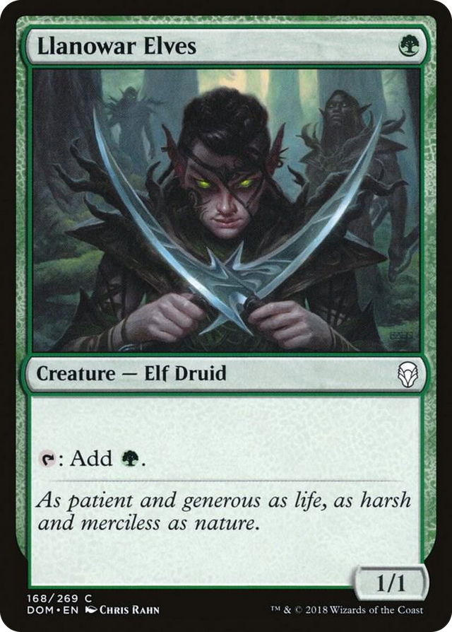 0168 Llanowar Elves C Dominaria