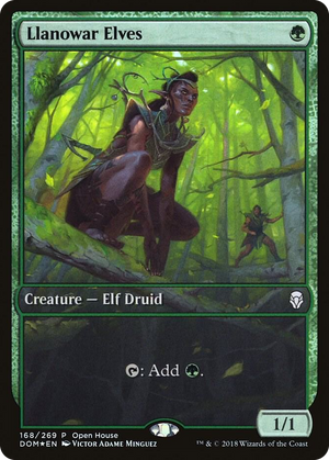 0168 Llanowar Elves P Open House Promos