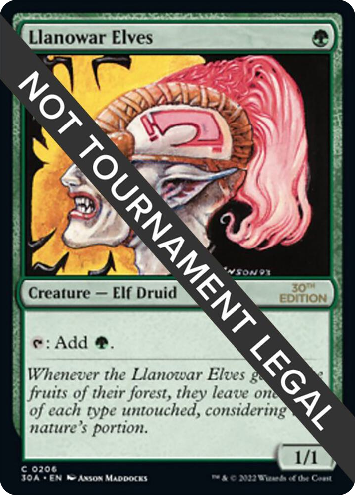0206 Llanowar Elves C 30th Anniversary Edition