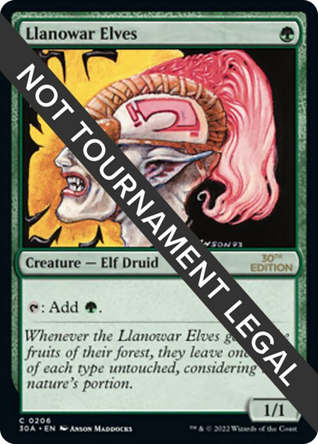 0206 Llanowar Elves C 30th Anniversary Edition