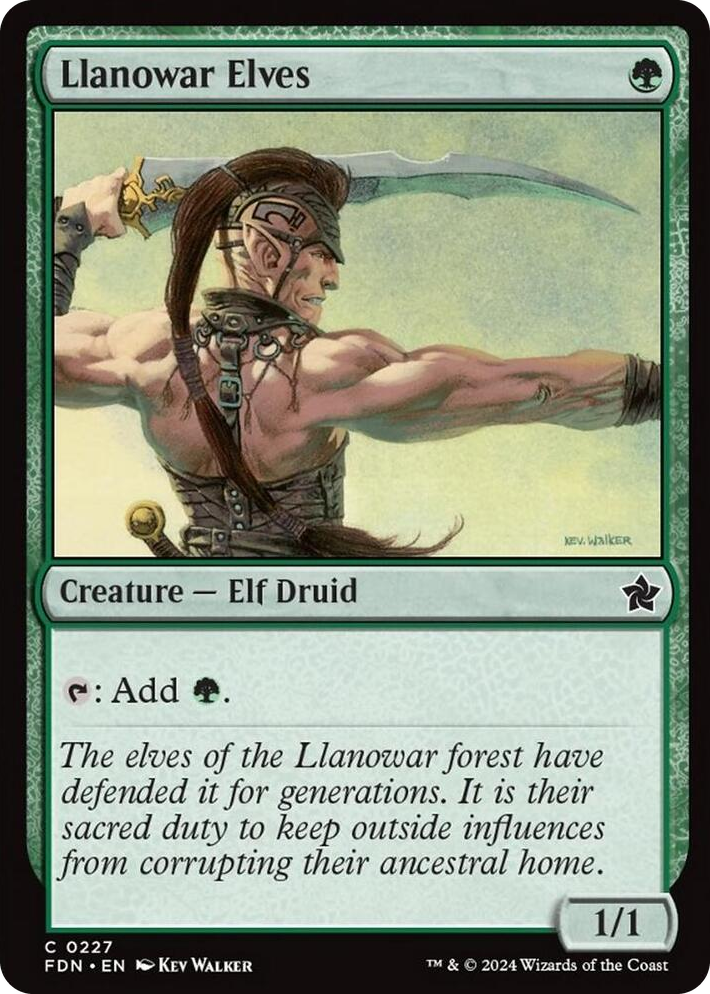 0227 Llanowar Elves C Foundations