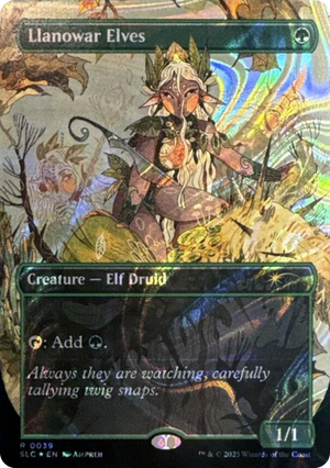 0039 Llanowar Elves (Halo Foil) R Secret Lair Countdown Kit
