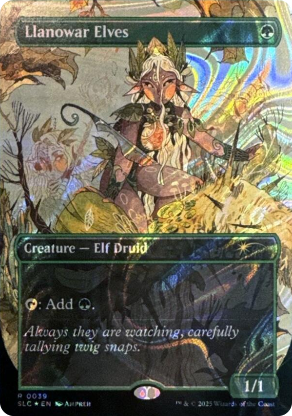 0039 Llanowar Elves (Halo Foil) R Secret Lair Countdown Kit
