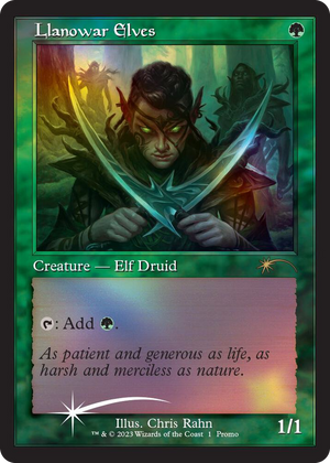 0001 Llanowar Elves (Retro Frame) P Media Promos