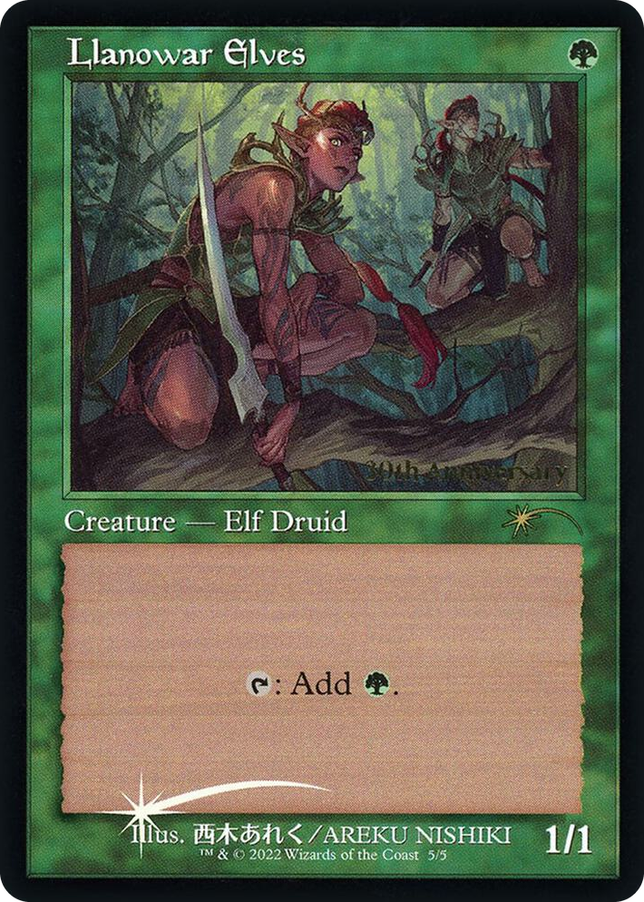 0005 Llanowar Elves (Retro Frame) P 30th Anniversary Promos