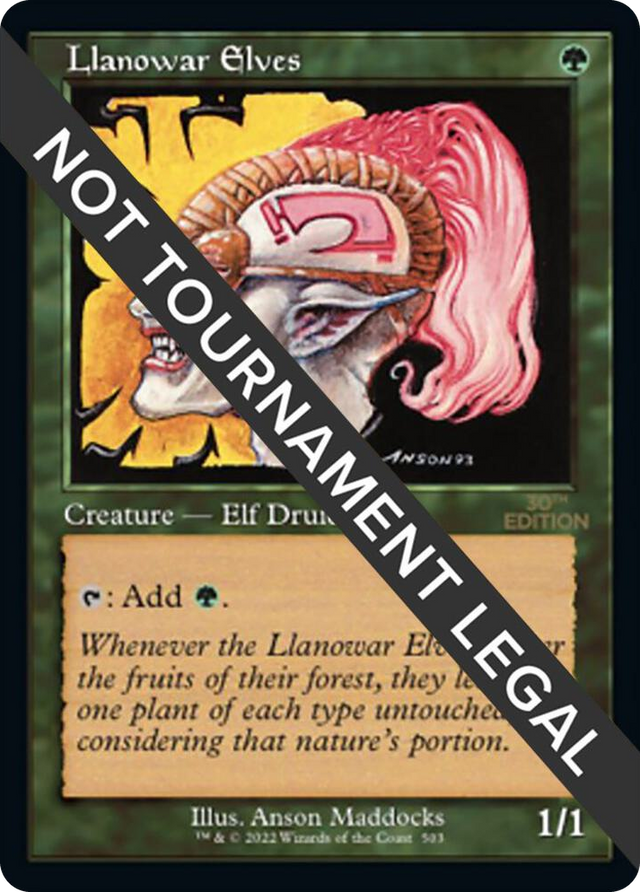 0503 Llanowar Elves (Retro Frame) C 30th Anniversary Edition