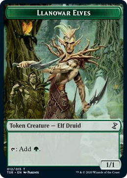 0012 Llanowar Elves Token T Time Spiral: Remastered