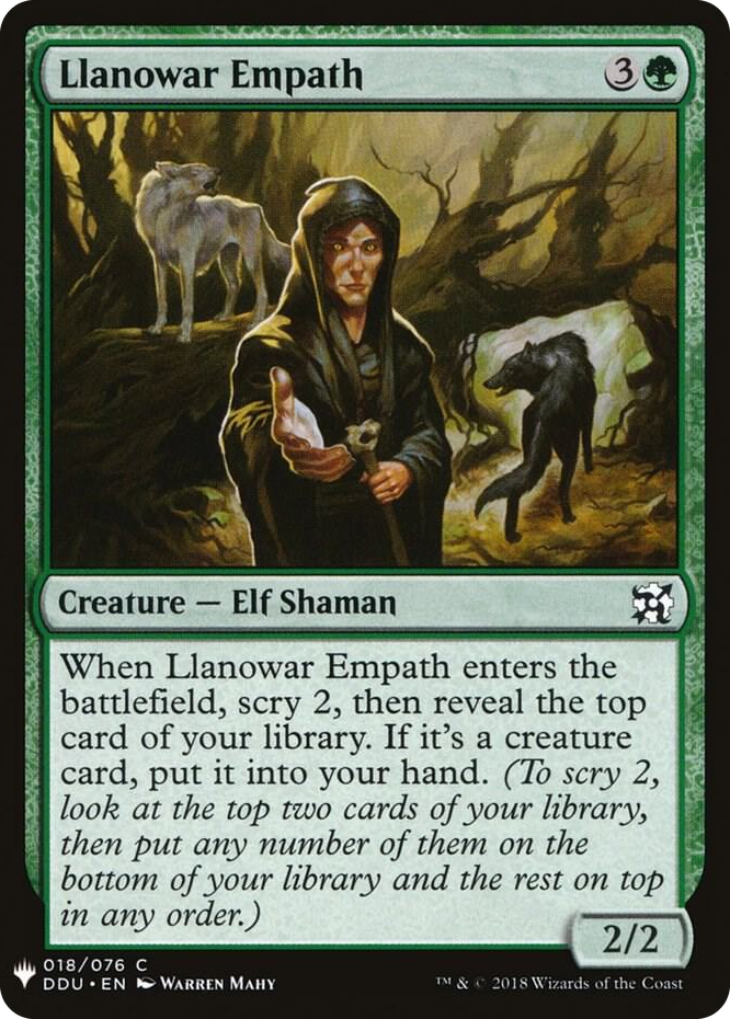 0018 Llanowar Empath C The List Reprints