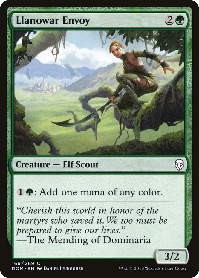 0169 Llanowar Envoy C Dominaria