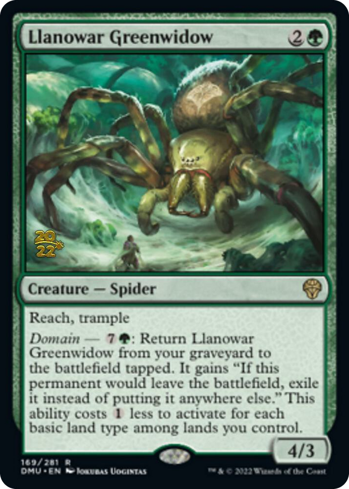 Llanowar Greenwidow #169 R - Prerelease Cards Pokemon card