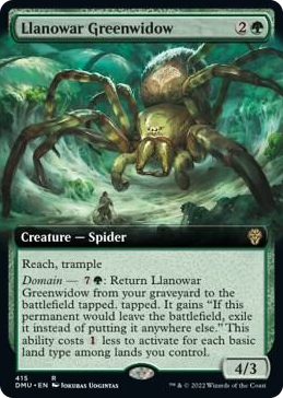 0415 Llanowar Greenwidow (Extended Art) R Dominaria United