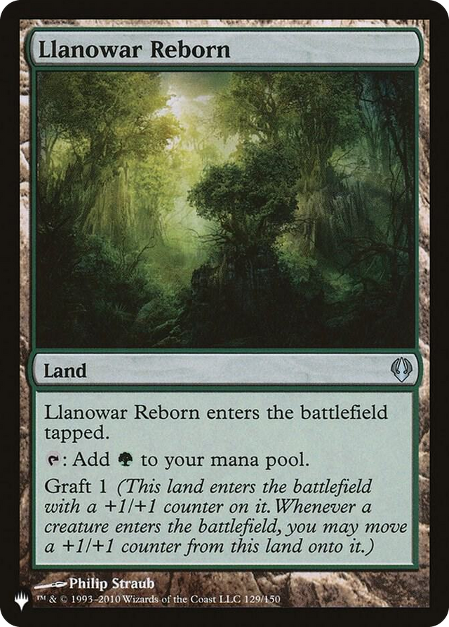 0129 Llanowar Reborn U The List Reprints