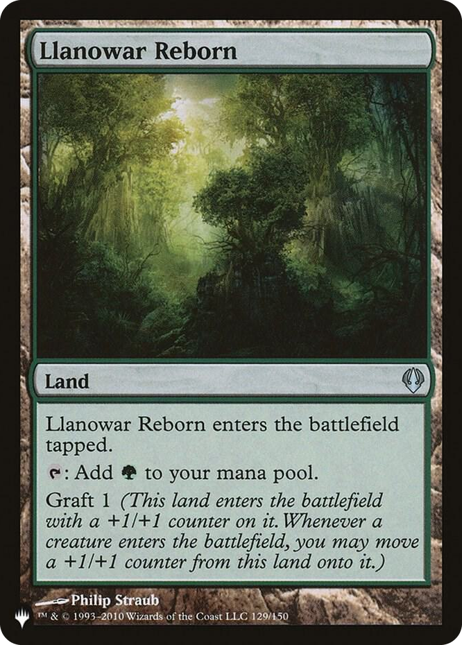 Llanowar Reborn #129 U - The List Reprints Pokemon card