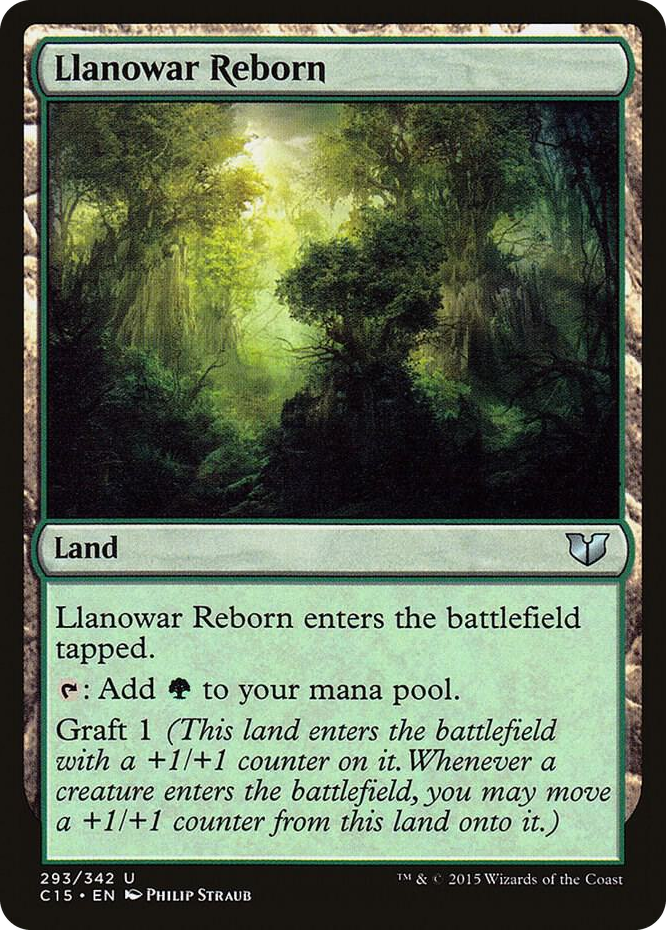0293 Llanowar Reborn U Commander 2015