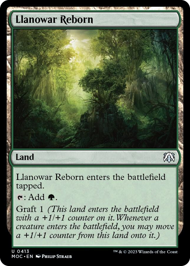0413 Llanowar Reborn U Commander: March of the Machine