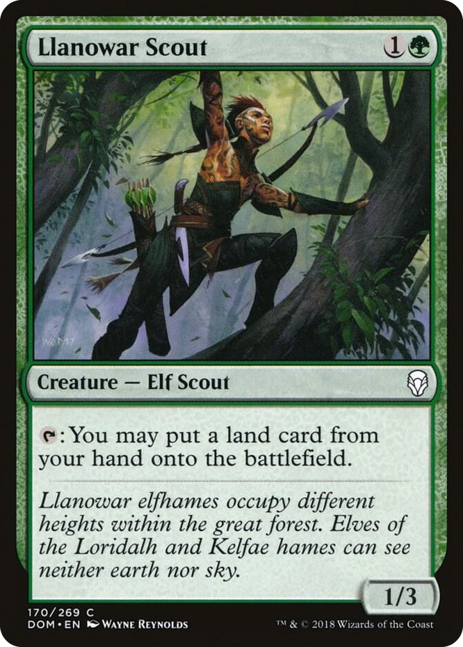 0170 Llanowar Scout C Dominaria