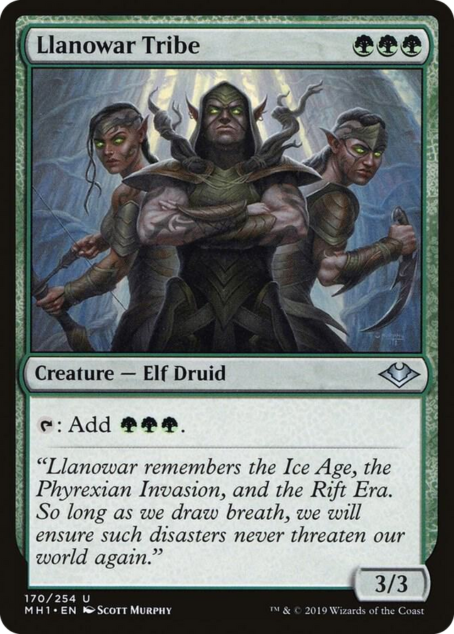 0170 Llanowar Tribe U Modern Horizons