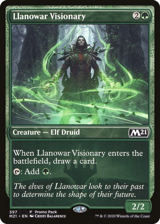 0397 Llanowar Visionary P Promo Pack: Core Set 2021