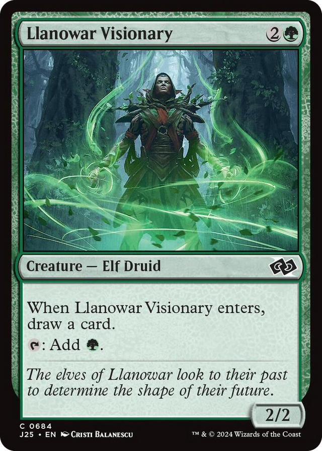 0684 Llanowar Visionary C Foundations Jumpstart