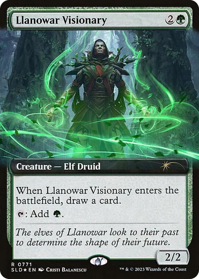 0771 Llanowar Visionary (Extended Art) R Secret Lair Drop Series