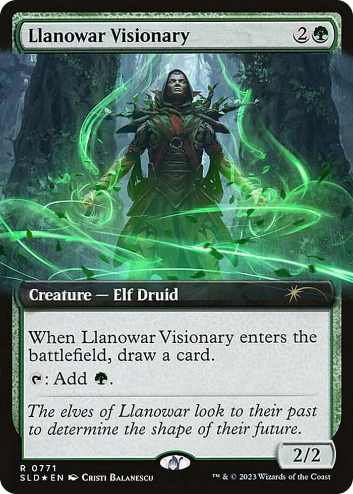 Llanowar Visionary (Extended Art) #771 R - Secret Lair Drop Series Pokemon card