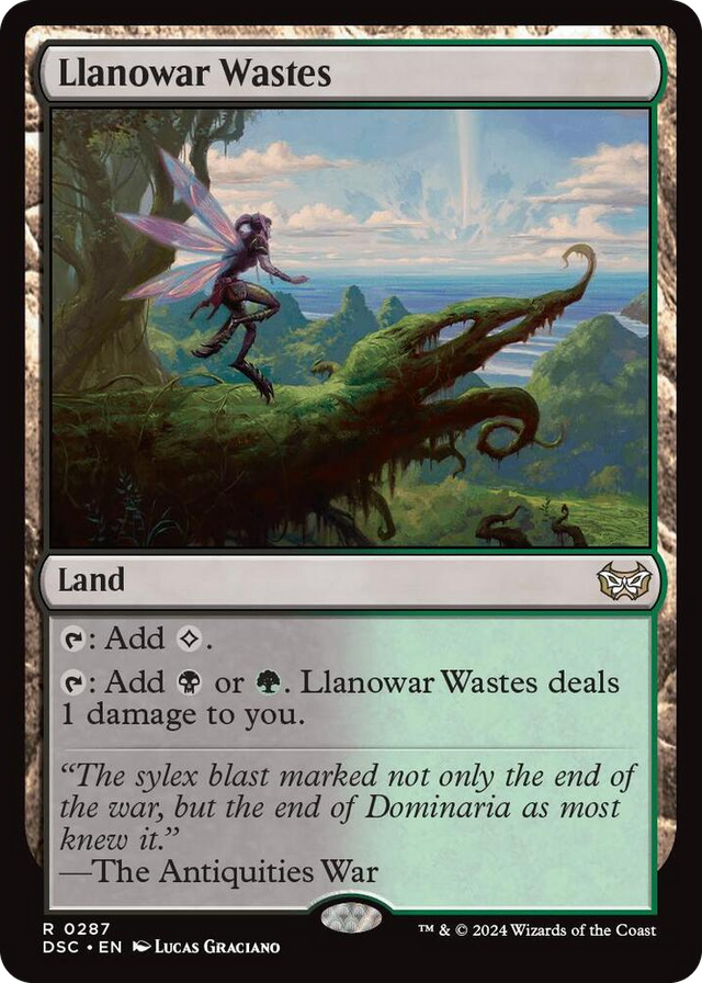 0287 Llanowar Wastes R Commander: Duskmourn: House of Horror