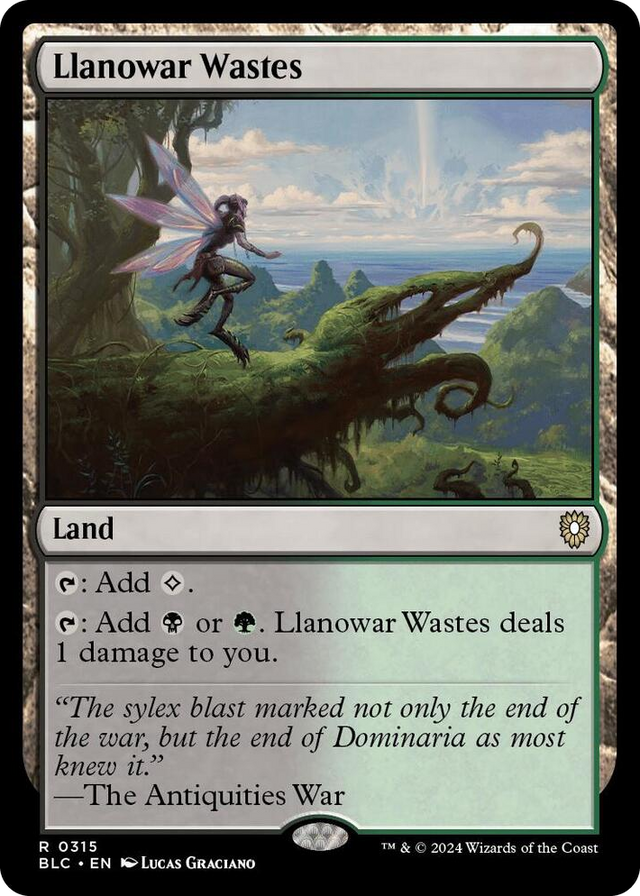 0315 Llanowar Wastes R Commander: Bloomburrow