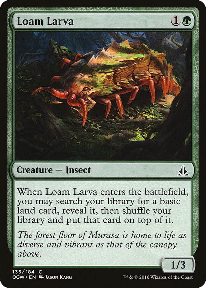 Loam Larva #135 C - Oath of the Gatewatch Pokemon card