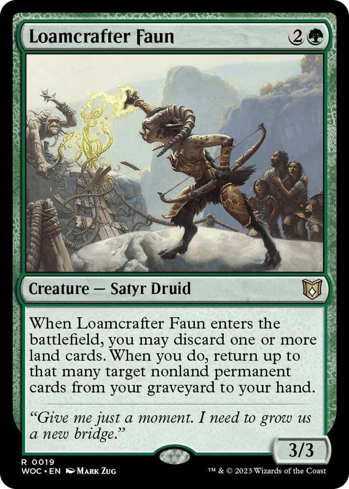 0019 Loamcrafter Faun R Commander: Wilds of Eldraine