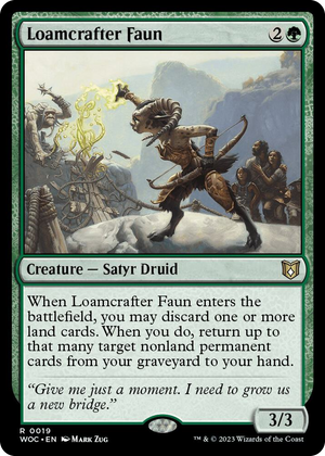 0019 Loamcrafter Faun R Commander: Wilds of Eldraine