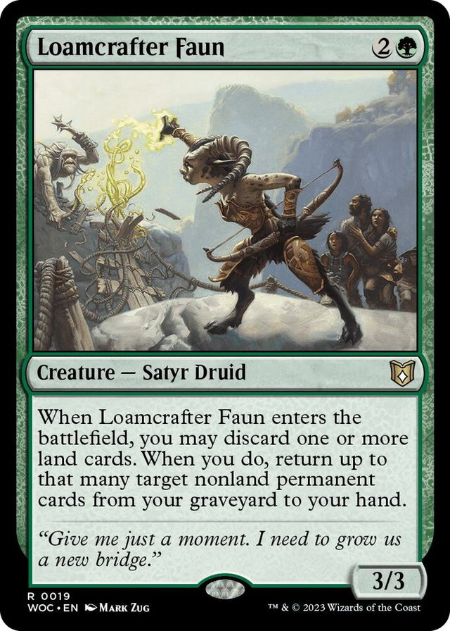 0019 Loamcrafter Faun R Commander: Wilds of Eldraine