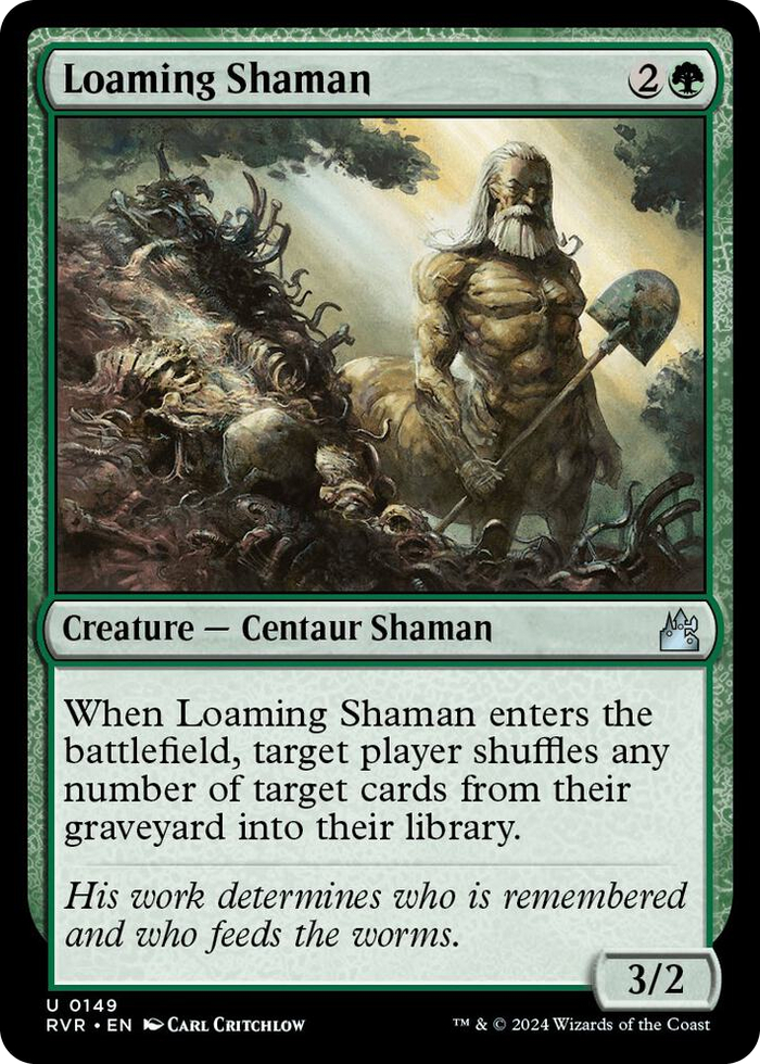 Loaming Shaman #149 U - Ravnica Remastered Pokemon card